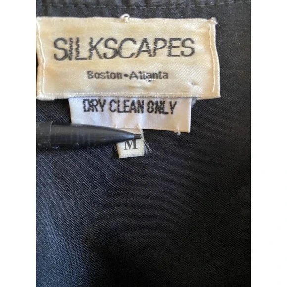 VTG SILKSCAPES Embroidered Artsy Whimsy Art To Wear Teapot Mad Hatter CUSTOM - Picture 6 of 16